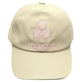 Tyrony Logo Baseball Cap Ecru Pink (ECLP) - Isabel Marant