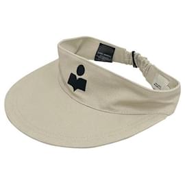 Visor Cap Logo TYRY Ecru Schwarz von Isabel Marant Étoile