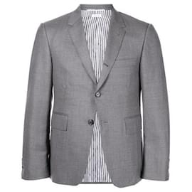 Blazer esportivo de lã twill clássico - Thom Browne