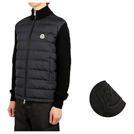 Moncler Daunen-Baumwoll-Cardigan mit Reißverschluss