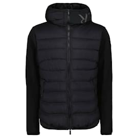 Felpa con cappuccio e zip con logo a patch - Moncler