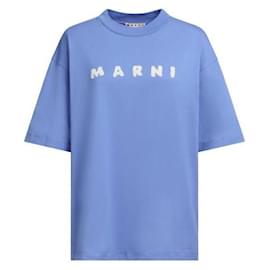 Camiseta de jersey de algodón con estampado de logo - Marni