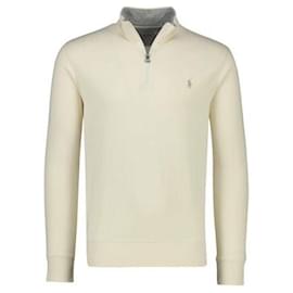 Ralph Lauren Pullover con zip a quarto e logo pony