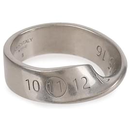 Maison Martin Margiela Anello Numero Twist Argento