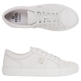 Fendi sneakers basse in pelle Domino