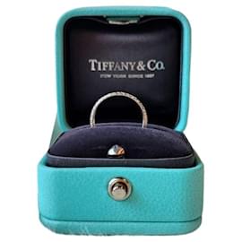 Tiffany & Co Tiffany Metro Full Diamond PT Ring