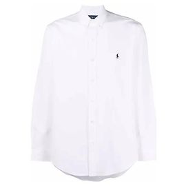 Ralph Lauren Camisa Oxford com bordado do logotipo do pônei
