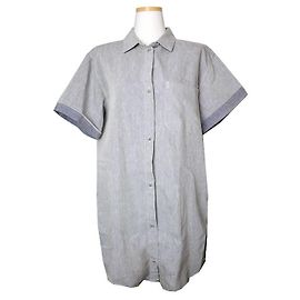 Maison Martin Margiela Camicia in misto lino grigio