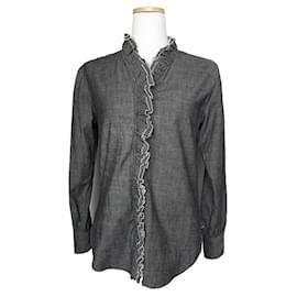 Blusa de volantes gris carbón Isabel Marant Étoile
