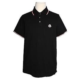 Schwarzes Piqué-Hemd für Herren - Moncler