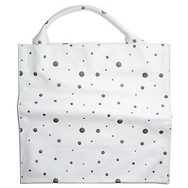 Borsa tote grande a pois grigi Jil Sander