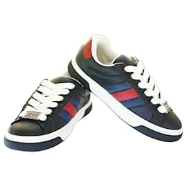 Gucci Sneakers in pelle neri da uomo AADMG