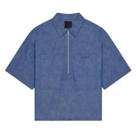 Camisa overshirt de denim chambray - Givenchy
