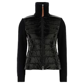 Moncler Gepolsterte Wolljacke mit Reißverschluss