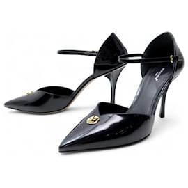 NEUE LOUIS VUITTON STELLAR PUMP HIGH HEELS 40 AUS SCHWARZEM PATENTLEDER