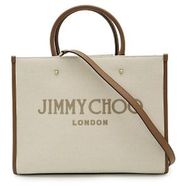 Borsa Varenne M Tote in tela e pelle Jimmy Choo 2 in 1