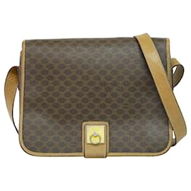 Céline Borsa a Spalla Celine Vintage Macadam in Tela e Pelle