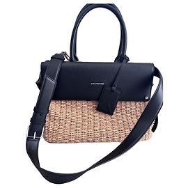 Borsa a mano da donna Karl Lagerfeld in pelle di rafia
