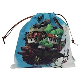 LOEWE - Pochette in tela multicolore del Castello Errante di Studio Ghibli Auth 166976SM - Loewe