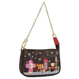 LOUIS VUITTON Monogram Vivienne Mini Pochette Accessori M80863 Auth 167032SM
