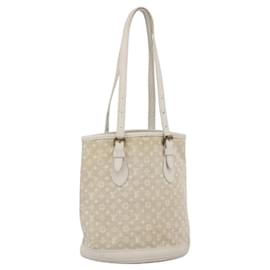 LOUIS VUITTON Monogram Mini Lin Bucket PM Schultertasche Dunne M95316 Auth ka2813 - Louis Vuitton
