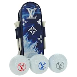 LOUIS VUITTON Bandana Golf Andrews Custodia per Palline da Golf Blu GI0768 LV Auth 168047SAM - Louis Vuitton