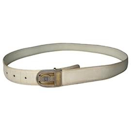 Cintura in pelle vintage Givenchy bianca