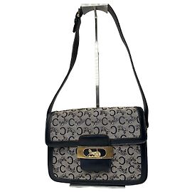 Céline Borsa multiway in tela e pelle Celine Paris vintage grigio navy nero