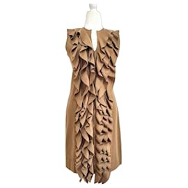 Fendi Brown Wool Dress