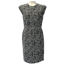 Abito Shift Intrecciato Nero / Bianco di Derek Lam