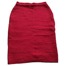 Jupe crayon rouge Yves Saint Laurent