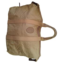 Sac de voyage en velours côtelé beige Yves Saint Laurent