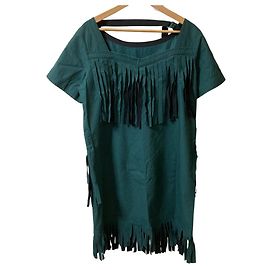 Vestido con flecos Sacai