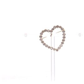 Agatha Ruiz de la Prada Spilla cuore dorata con strass