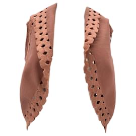 Bolero de lana rosa Alaïa