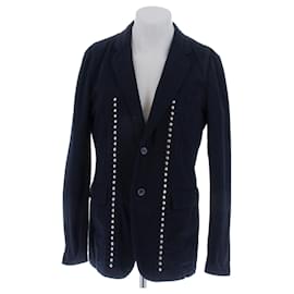 Comme Des Garcons Blazer marino con tachuelas