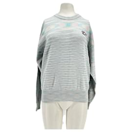 FILA Dreifarbiger Sweatshirt Blau Baumwolle - Autre Marque