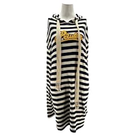 Loewe Vestido con capucha a rayas con logo