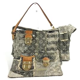 Borsa Posty in Patchwork di Denim Monogram Louis Vuitton