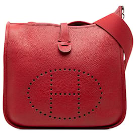 Hermès Evelyne III 29 in Pelle Clemence Rossa