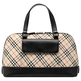 Borsa in tela Nova Check beige di Burberry