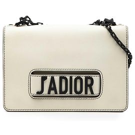 Dior Weiß Mittel Kalbsleder JAdior Kettenumhängetasche