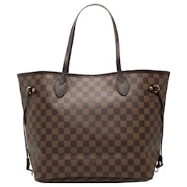 Louis Vuitton Borsa Neverfull MM Damier Ebene Marrone