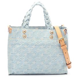 Borsa Louis Vuitton Monogram Denim Blu Let Go PM