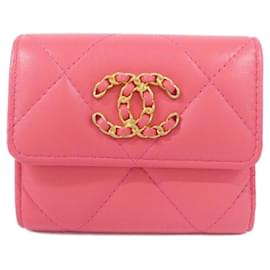 Billetera Tri-Fold Chanel 19 Línea AP0954