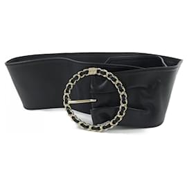 Chanel Standard schwarze Gürtel