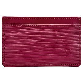 Louis Vuitton Fuchsia Epi Leather Card Case