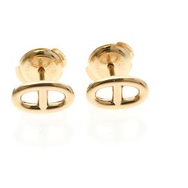 Orecchini a perno in oro rosa 18K Chaine d'Ancre di Hermès