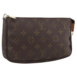 LOUIS VUITTON Monogram Pochette Accessoires Pouch M51980 LV Auth LNZ400