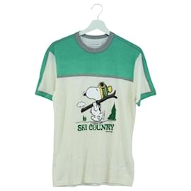 Coach Snoopy T-Shirt mit kurzen Ärmeln aus Baumwolle in Weiß Auth 166916M